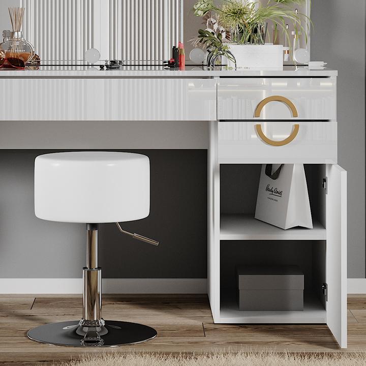 Produktbild Vicco Adela mit Hocker und Beleuchtung (115 x 55 x 76.5 cm)
