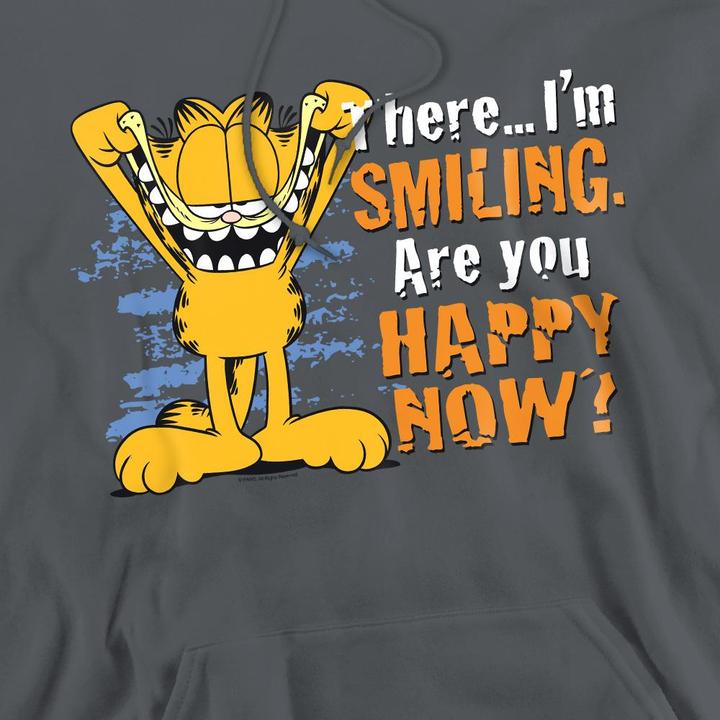 Immagine prodotto Garfield Smiling Felpa con Cappuccio Uomo (XL)