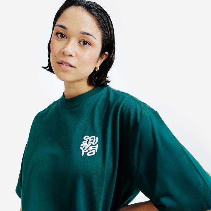 Image du produit Decathlon T-shirt graph relax mixte, vert (L)