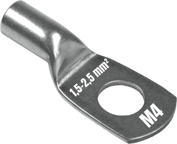 Produktbild Kalitec 10 Stück NR2-M4 Rohrkabelschuh Reinnickel 1,5-2,5mm² M4 I für sehr hohe Temperaturen bis zu