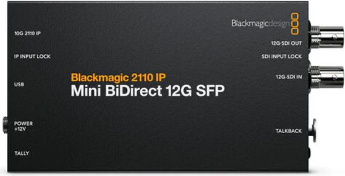 Image du produit Blackmagic 2110 IP Mini BiDirect 12G SFP