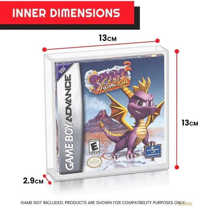 Produktbild Evoretro Acrylgehäuse 2er-Pack für Gameboy/Gameboy Advance Spiele (DSi XL)