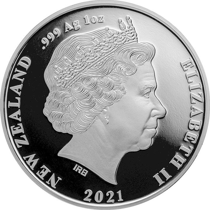 Actual product image New Zealand Post Silber Kiwi 1 oz PP - Farbe - 2021 (999, 2021)