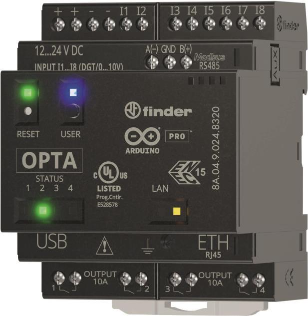Actual product image Finder Opta Advanced 8A.04.9.024.8320 PLC communication module 12 V/DC, 24 V/DC