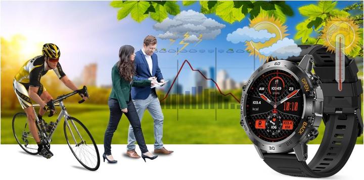 Actual product image Gravity SMARTWATCH MĘSKI GT9-1 - WYKONYWANIE POŁĄCZEŃ, CIŚNIENIOMIERZ (sg021a)