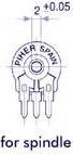 Produktbild Velleman Piher Trimmer 10K (Small Vert For Spindle)