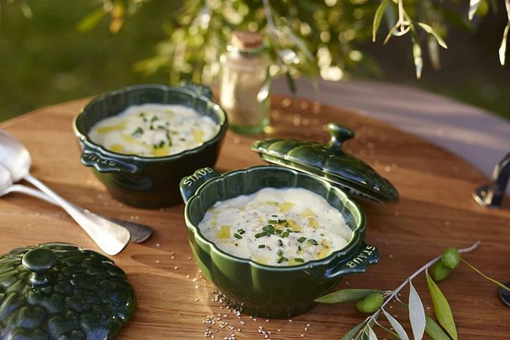 Actual product image Staub Pot ceramic artichoke, dark green, 0.47L