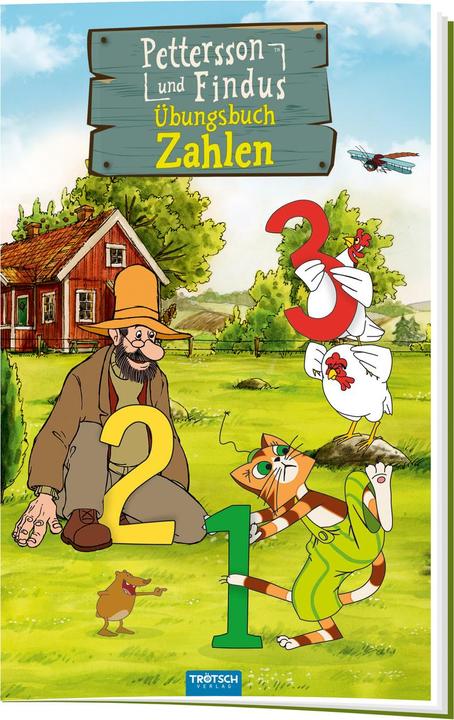 Actual product image Übungsbuch Zahlen Petterson und Findus 24 Seiten (German, Trötsch Verlag GmbH & Co KG, 2021)