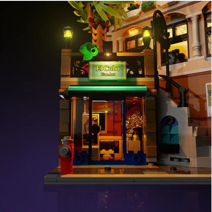 Actual product image Light my bricks LMB 2.0 LED light set for LEGO 10297 Boutique Hotel