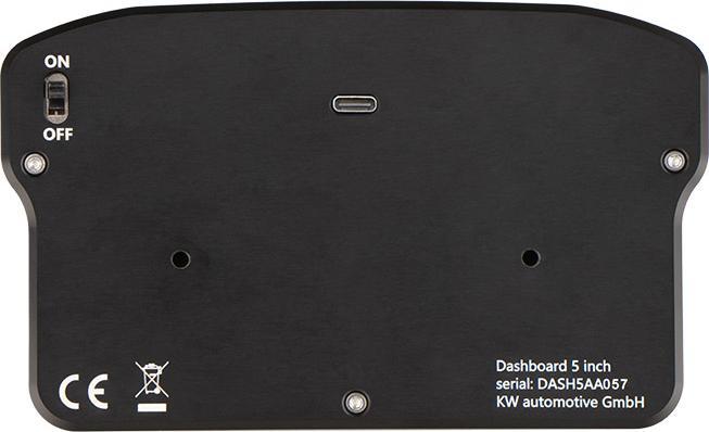 Actual product image Ascher Racing Dashboard 5"