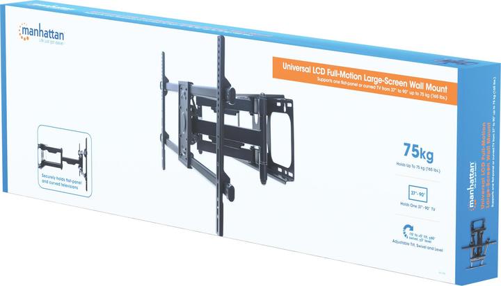 Image du produit Manhattan Support mural pour TV (Mur, 90", 75 kg)