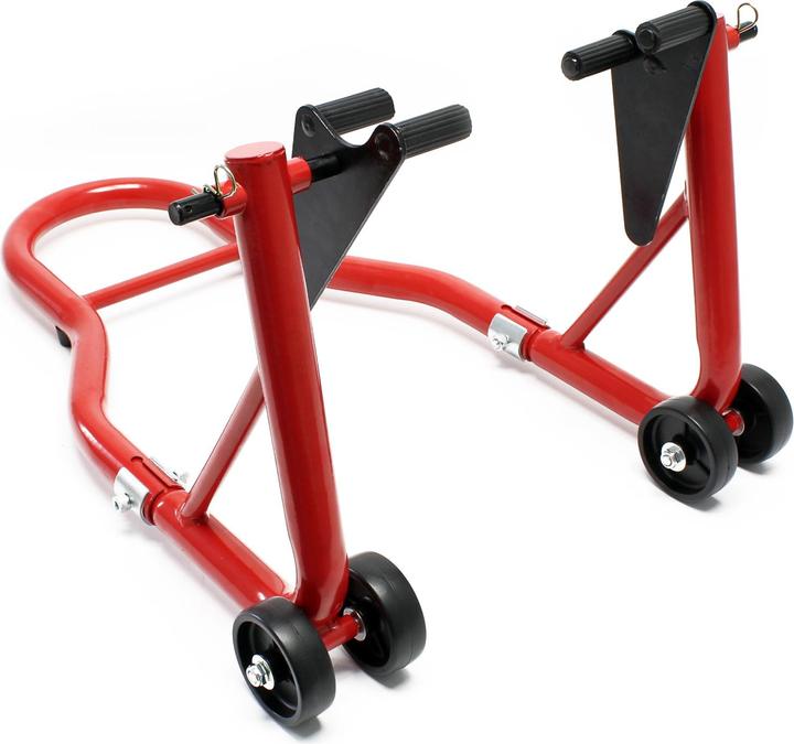 Actual product image Wiltec Motorcycle stand front rear 1000lbs (450kg) wheel stand swingarm spoollift paddock