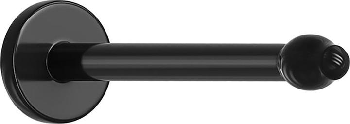 Immagine prodotto Star Piercing Nasenstecker gerade schwarz mit Scheibe retainer (Bioflex, senza ottone)