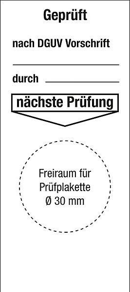 Produktbild Marahrens Grundplakette Geprüft nach DGUV Vorschrift