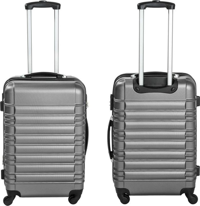Immagine prodotto tectake Set di valigie rigide (106 l, Bagaglio a mano (fino a 50 litri), M (50 - 90l), L (90 - 115l))