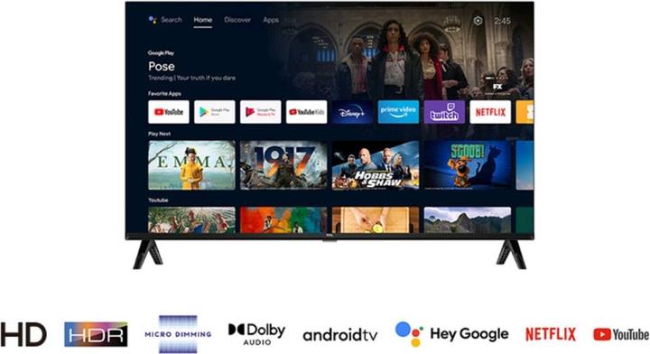 Actual product image TCL 32S5403A Full-HD HDR AndroidTV 80 cm (32") (32", LED, HD ready, 2023)