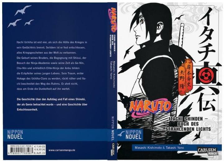 Image du produit Naruto Itachi Shinden - Buch des strahlenden Lichts (Nippon Novel) (Allemand, Takashi Yano, 2017)