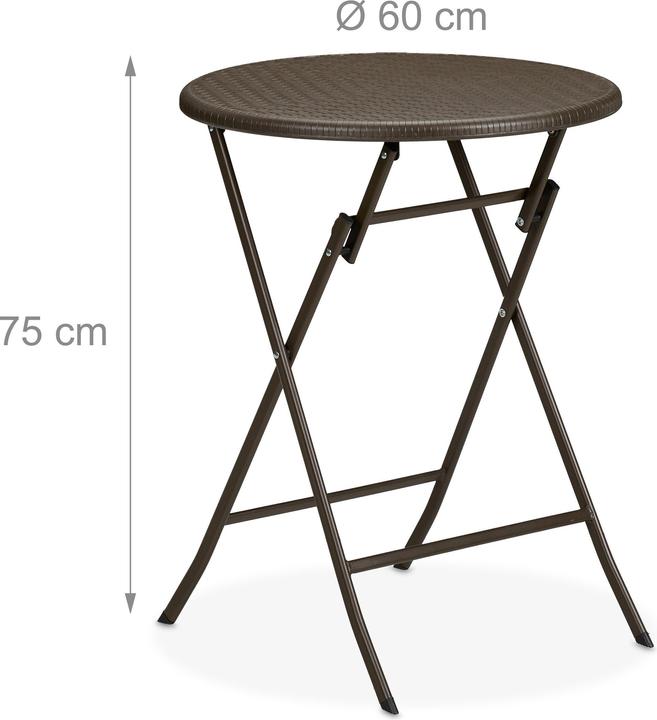 Image du produit Relaxdays Table-de-jardin (60 cm)