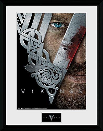 Image du produit GB Eye Framed Poster Vikings : Keyart (30 x 40 cm)