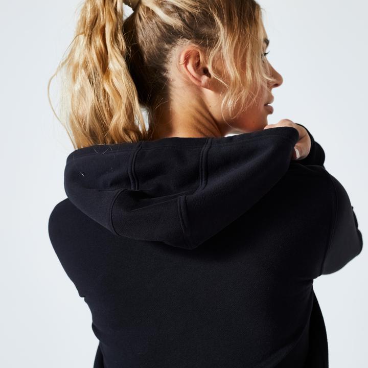 Immagine prodotto Domyos Giacca con cappuccio da donna - Essentials 500 nero (L)