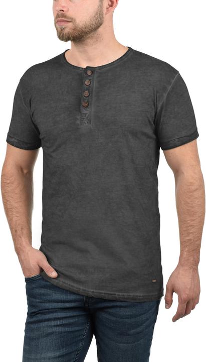 Immagine prodotto Solid Tihn T-Shirt A Maniche Corte Maglietta Da Uomo Con Collo Grandad In Cotone 100% (M)