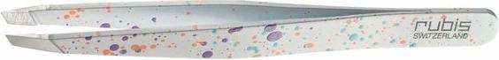 Immagine prodotto Rubis Pinzette Actionpainting schräg, weiss, Inox