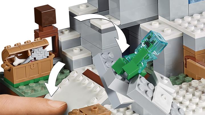 Produktbild LEGO Die Berghöhle (21137, LEGO Minecraft)