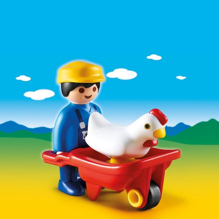 Actual product image Playmobil Farmer with wheelbarrow (6793, Playmobil 1.2.3)