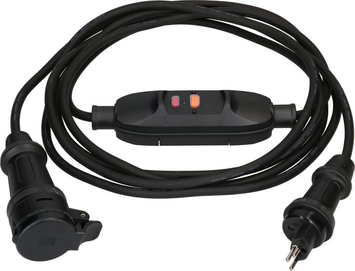 Produktbild Max Hauri TH55 GDV-Verlängerung H07RN-F3G1.5 IP55 mit FI-Schutzschalter (5 m, Typ 13)