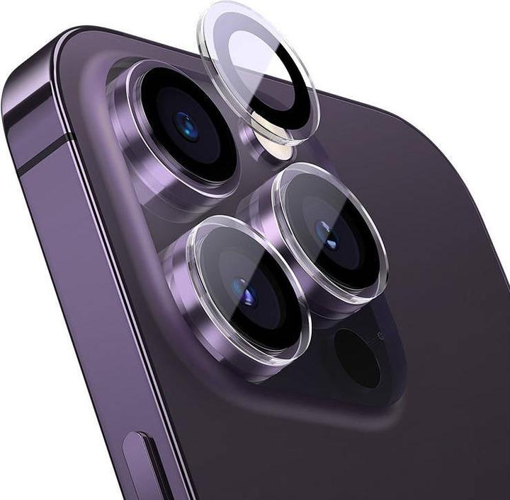 Actual product image Baseus Lens Protector Glare Repelling Corning for iPhone 14 Pro/14 Pro Max (80 Piece, Apple iPhone 14 Pro)