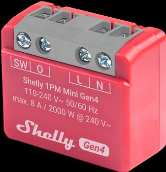 Actual product image Shelly 1PM Mini Gen4 (Heating actuator)