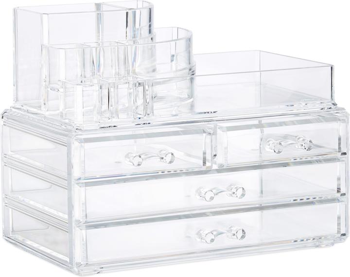 Actual product image Relaxdays Makeup Organizer with 4 Drawers