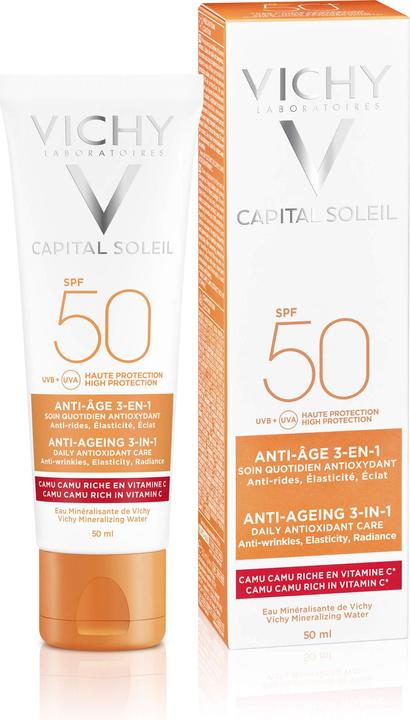 Actual product image Vichy Capital Soleil 3-in-1 (Sun cream face, SPF 50, 50 ml, 72 g)
