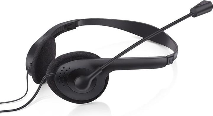 Produktbild Omega FIS1020 Headphones Wired Head-band Office/Call center Black (Kabelgebunden, USB-A)