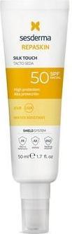 Actual product image Sesderma Repaskin Facial Spf50 Silk Touch 50ml (Sun cream face, SPF 50, 50 ml)
