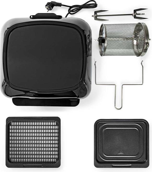 Produktbild Nedis Heissluft Friteuse 12 l Timer: 60 min Digital Schwarz (EU-Stecker)