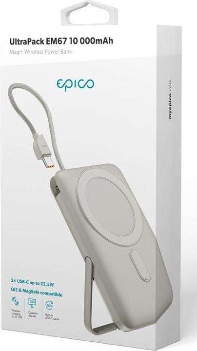 Actual product image Epico UltraPack EM67 Mag+ Wireless Power Bank (10000 mAh, 22.50 Wh)