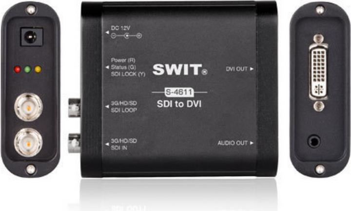 Actual product image Swit S-4611 | Heavy Duty SDI to DVI converter