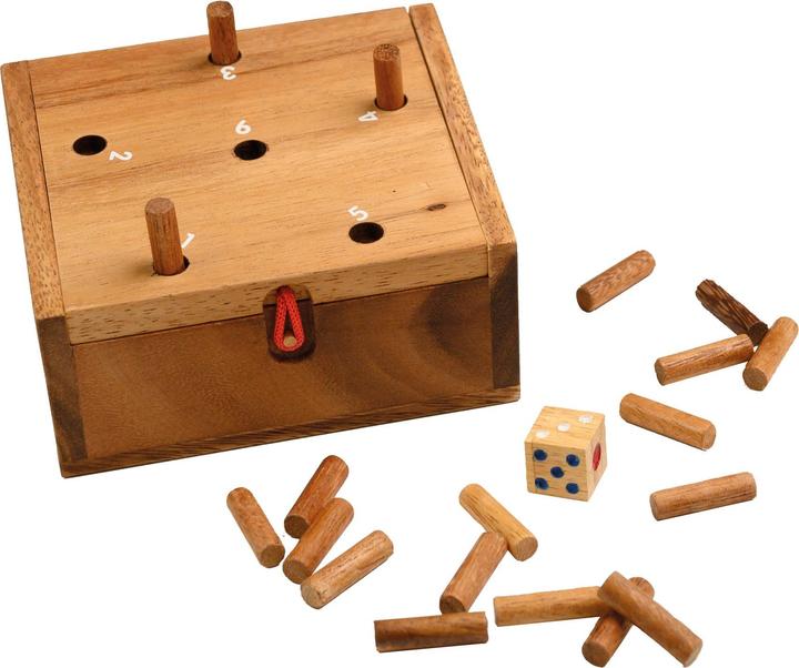 Actual product image Philos 6338 - Super Six, Lucky Six, wooden board game, 1-2 players, 8 years and up (German)