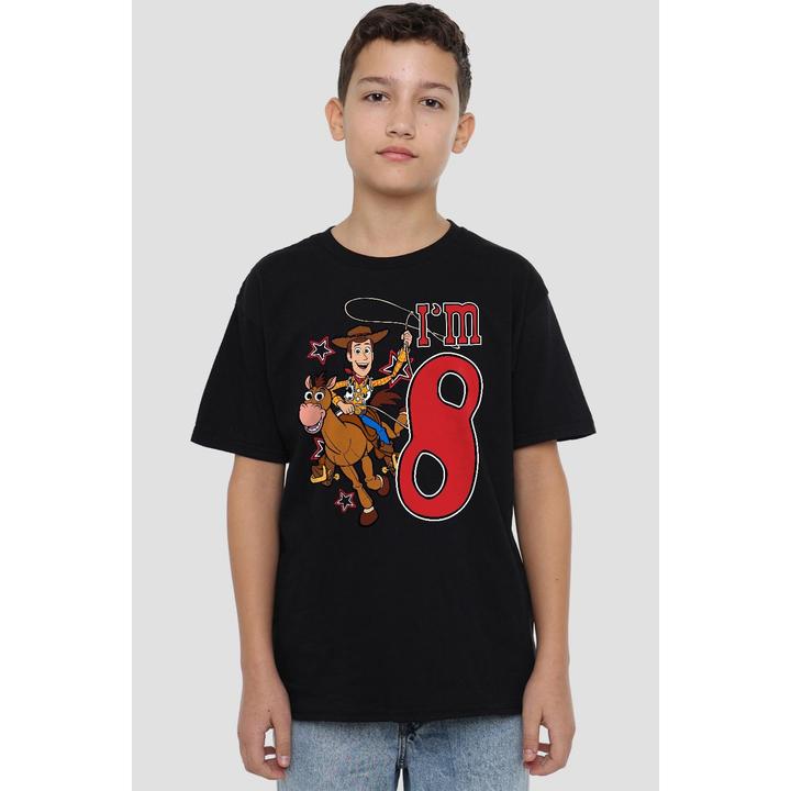 Immagine prodotto Toy Story I'm 8 Maglietta Compleanno Legno Bambini (140)