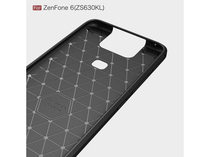 Immagine prodotto Screenguard Asus ZenFone 6 Cover Carbon Brushed Soft TPU (Asus Zenfone 6)