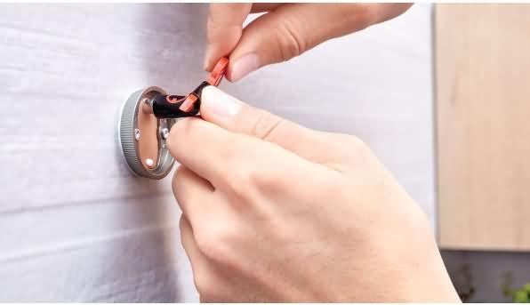 Actual product image tesa EKKRO WC replacement roll holder incl. adhesive solution without drilling