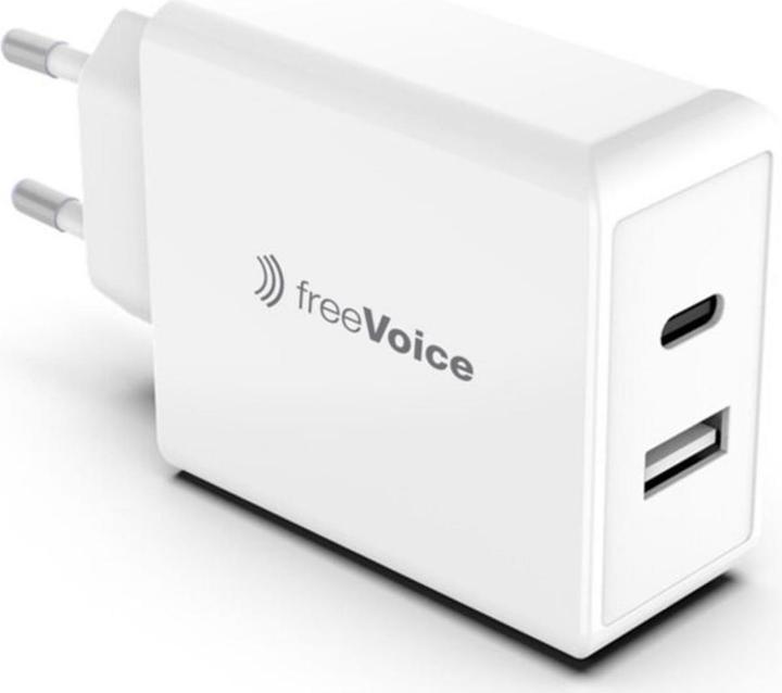 Actual product image FreeVoice Quick charger 65W (USB-A/USB-C) (65 W)