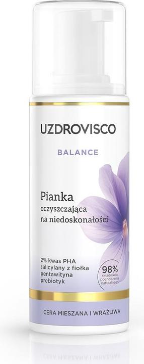 Actual product image Uzdrovisco Balance pianka oczyszczająca na niedoskonałości 150ml (Foam, 150 ml)