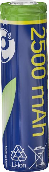 Produktbild Gembird Akumulator litowo-jonowy typ 18650 10C 2500mAh (1 Stk., 18650, 2500 mAh)