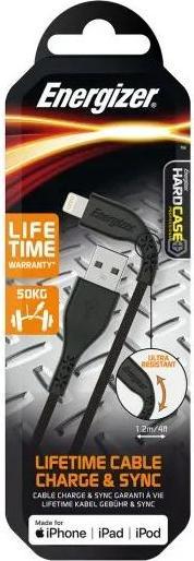 Energizer Ultra Resistant USB Lightning Cable (1.2m) black (1.20 m, USB 3.2 Gen 1)