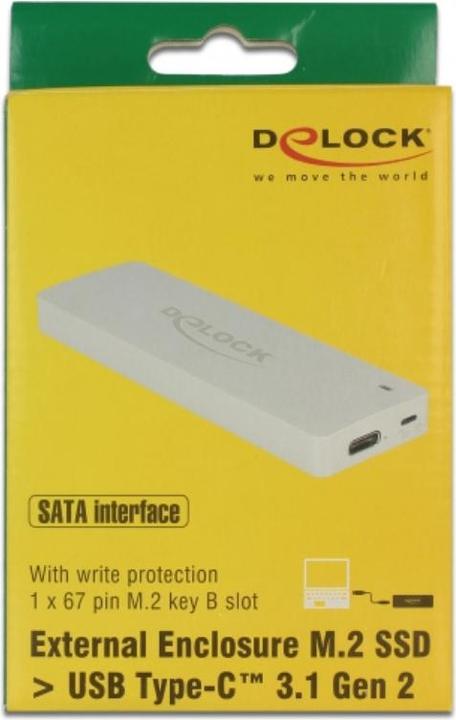 Immagine prodotto Delock Contenitore da M.2 SATA a USB.3.1 (M.2, M.2 2260)