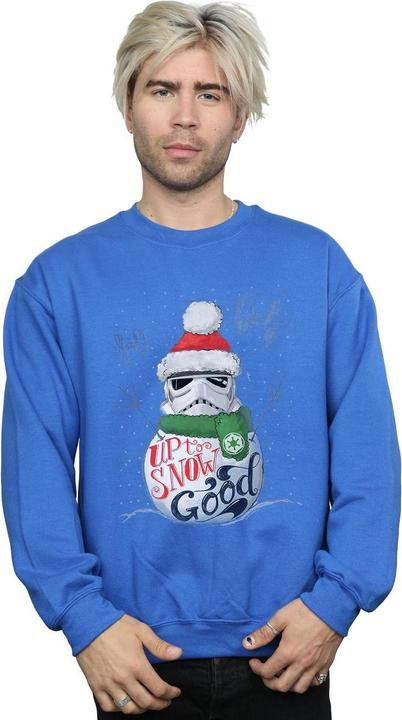 Actual product image Star Wars Mens Stormtrooper Up To Snow Good Sweatshirt (4XL)