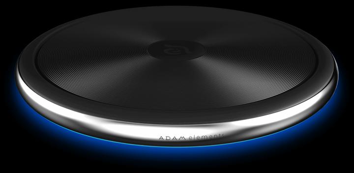 Actual product image Adam Elements OMNIA Q1- 10W Wireless Charging Pad, black