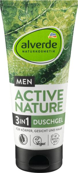Produktbild dm alverde MEN Duschgel Active Nature 3 in 1 (200 ml)